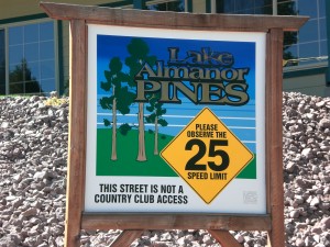 Pines sign